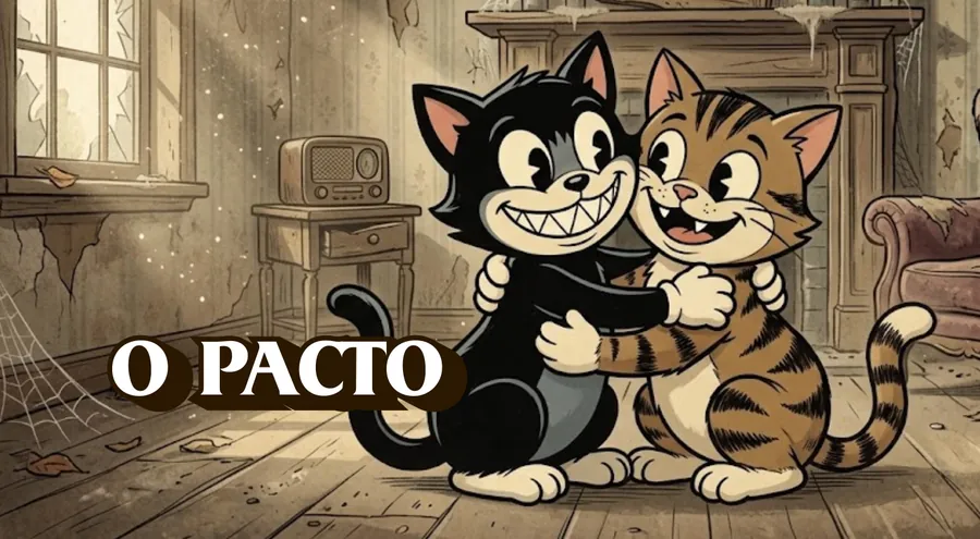 História O Pacto, com Billy e Buster abraçados